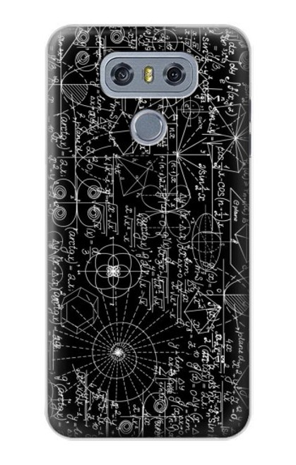 W3808 Mathematics Blackboard Hülle Schutzhülle Taschen und Leder Flip für LG G6