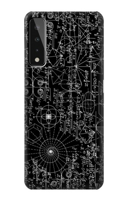 W3808 Mathematics Blackboard Hülle Schutzhülle Taschen und Leder Flip für LG Stylo 7 5G