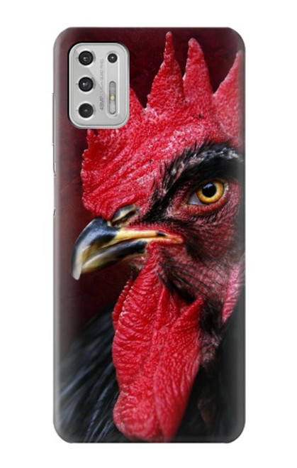 W3797 Chicken Rooster Hülle Schutzhülle Taschen und Leder Flip für Motorola Moto G Stylus (2021)