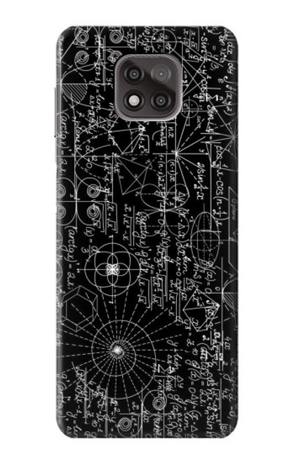 W3808 Mathematics Blackboard Hülle Schutzhülle Taschen und Leder Flip für Motorola Moto G Power (2021)