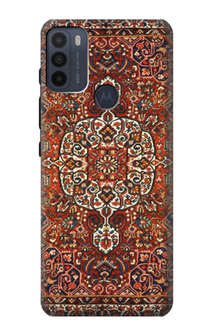 W3813 Persian Carpet Rug Pattern Hülle Schutzhülle Taschen und Leder Flip für Motorola Moto G50