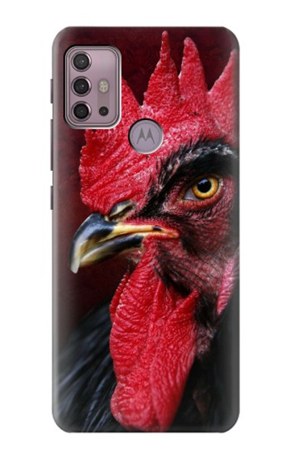 W3797 Chicken Rooster Hülle Schutzhülle Taschen und Leder Flip für Motorola Moto G30, G20, G10