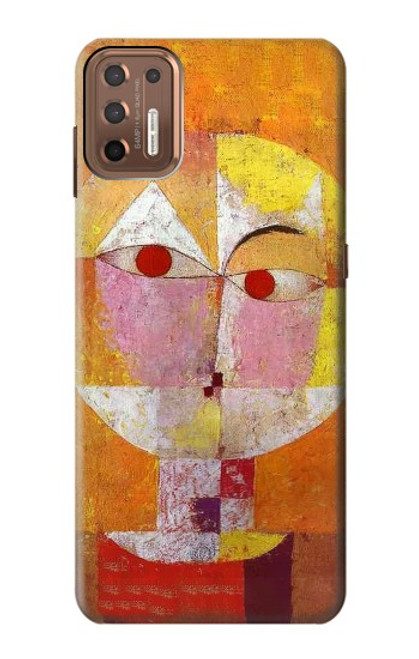 W3811 Paul Klee Senecio Man Head Hülle Schutzhülle Taschen und Leder Flip für Motorola Moto G9 Plus