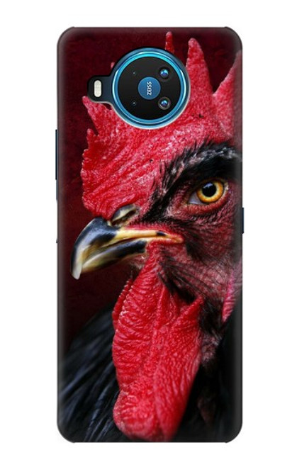 W3797 Chicken Rooster Hülle Schutzhülle Taschen und Leder Flip für Nokia 8.3 5G