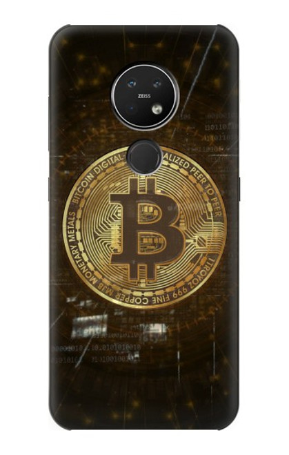 W3798 Cryptocurrency Bitcoin Hülle Schutzhülle Taschen und Leder Flip für Nokia 7.2
