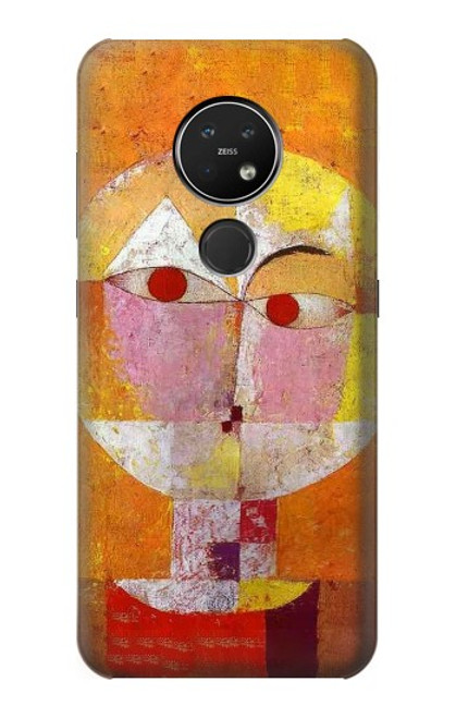 W3811 Paul Klee Senecio Man Head Hülle Schutzhülle Taschen und Leder Flip für Nokia 7.2