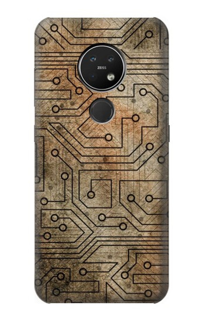 W3812 PCB Print Design Hülle Schutzhülle Taschen und Leder Flip für Nokia 7.2