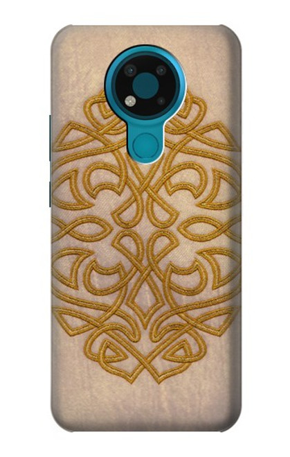 W3796 Celtic Knot Hülle Schutzhülle Taschen und Leder Flip für Nokia 3.4