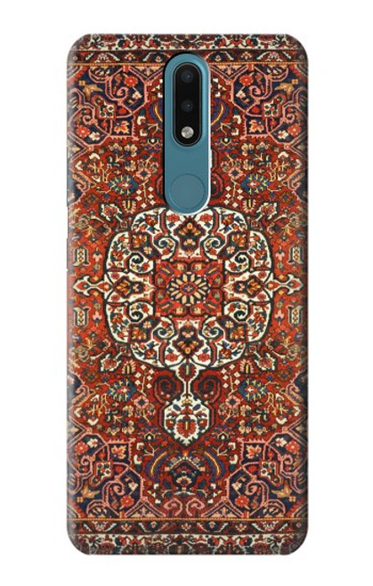 W3813 Persian Carpet Rug Pattern Hülle Schutzhülle Taschen und Leder Flip für Nokia 2.4