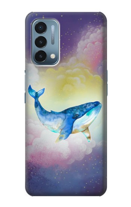 W3802 Dream Whale Pastel Fantasy Hülle Schutzhülle Taschen und Leder Flip für OnePlus Nord N200 5G