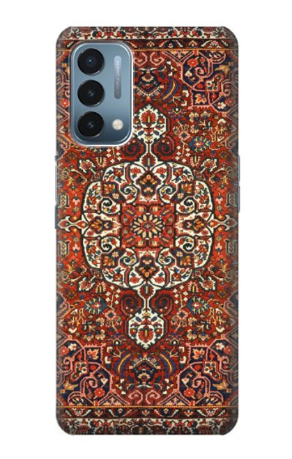 W3813 Persian Carpet Rug Pattern Hülle Schutzhülle Taschen und Leder Flip für OnePlus Nord N200 5G