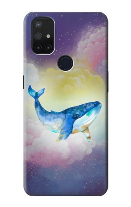 W3802 Dream Whale Pastel Fantasy Hülle Schutzhülle Taschen und Leder Flip für OnePlus Nord N10 5G