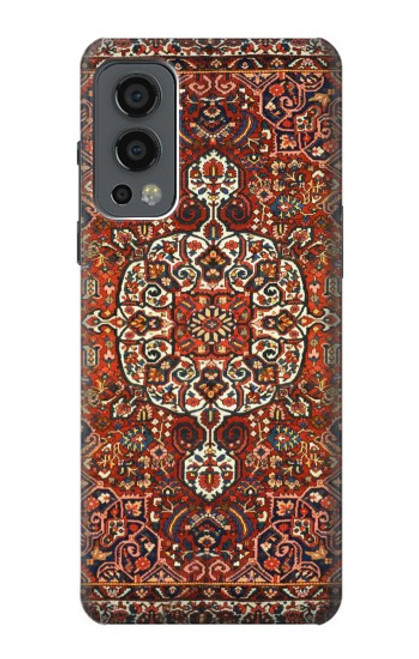 W3813 Persian Carpet Rug Pattern Hülle Schutzhülle Taschen und Leder Flip für OnePlus Nord 2 5G