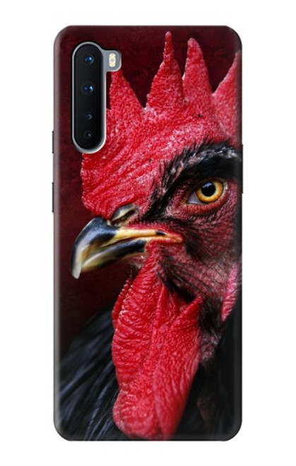 W3797 Chicken Rooster Hülle Schutzhülle Taschen und Leder Flip für OnePlus Nord