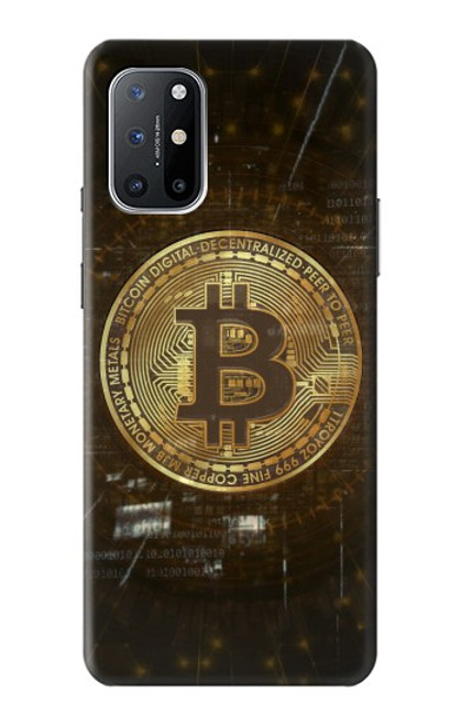 W3798 Cryptocurrency Bitcoin Hülle Schutzhülle Taschen und Leder Flip für OnePlus 8T