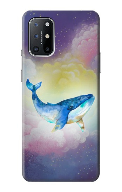 W3802 Dream Whale Pastel Fantasy Hülle Schutzhülle Taschen und Leder Flip für OnePlus 8T