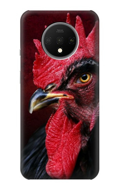 W3797 Chicken Rooster Hülle Schutzhülle Taschen und Leder Flip für OnePlus 7T