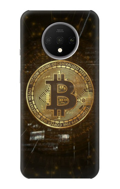W3798 Cryptocurrency Bitcoin Hülle Schutzhülle Taschen und Leder Flip für OnePlus 7T