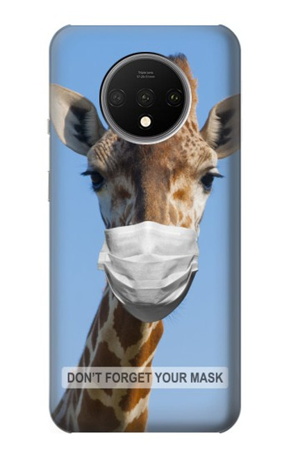 W3806 Giraffe New Normal Hülle Schutzhülle Taschen und Leder Flip für OnePlus 7T