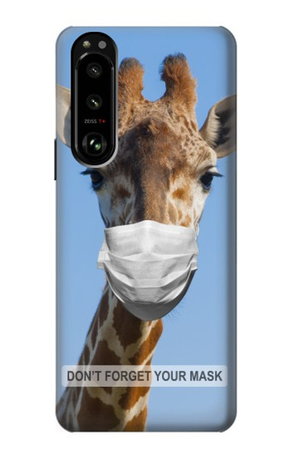 W3806 Giraffe New Normal Hülle Schutzhülle Taschen und Leder Flip für Sony Xperia 5 III