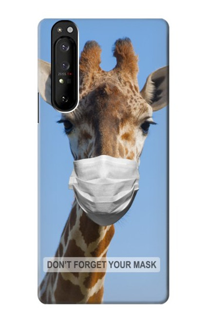 W3806 Giraffe New Normal Hülle Schutzhülle Taschen und Leder Flip für Sony Xperia 1 III