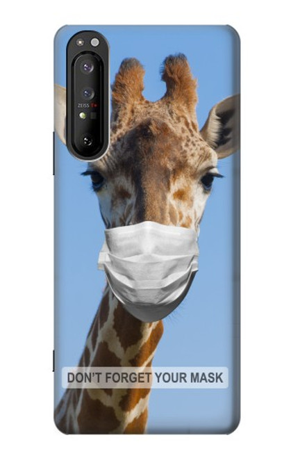 W3806 Giraffe New Normal Hülle Schutzhülle Taschen und Leder Flip für Sony Xperia 1 II