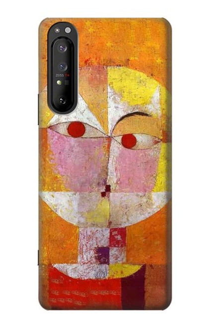 W3811 Paul Klee Senecio Man Head Hülle Schutzhülle Taschen und Leder Flip für Sony Xperia 1 II