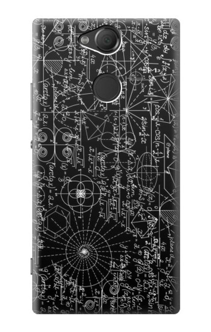 W3808 Mathematics Blackboard Hülle Schutzhülle Taschen und Leder Flip für Sony Xperia XA2