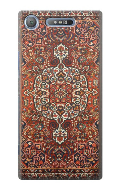 W3813 Persian Carpet Rug Pattern Hülle Schutzhülle Taschen und Leder Flip für Sony Xperia XZ1