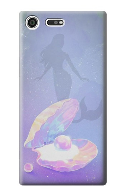 W3823 Beauty Pearl Mermaid Hülle Schutzhülle Taschen und Leder Flip für Sony Xperia XZ Premium