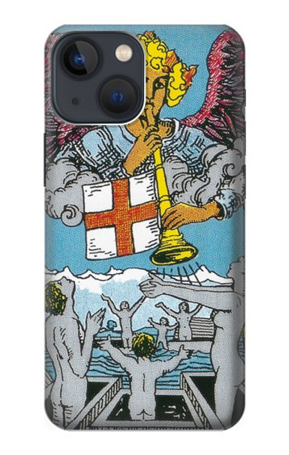 W3743 Tarot Card The Judgement Hülle Schutzhülle Taschen und Leder Flip für iPhone 13 mini