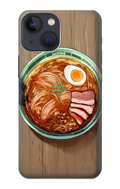 W3756 Ramen Noodles Hülle Schutzhülle Taschen und Leder Flip für iPhone 13 mini