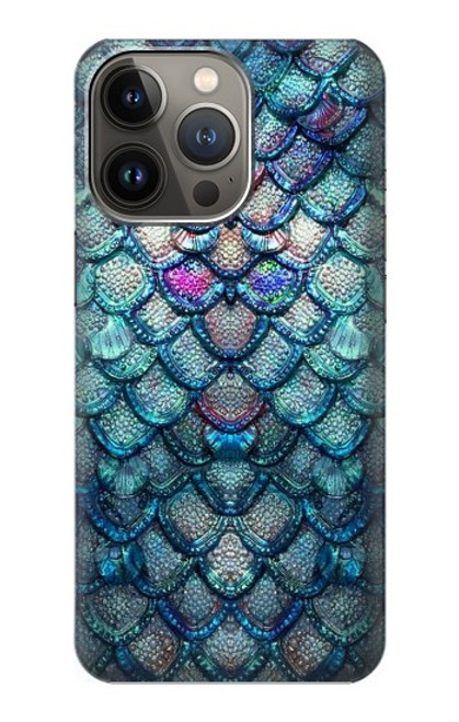 W3809 Mermaid Fish Scale Hülle Schutzhülle Taschen und Leder Flip für iPhone 13 Pro Max