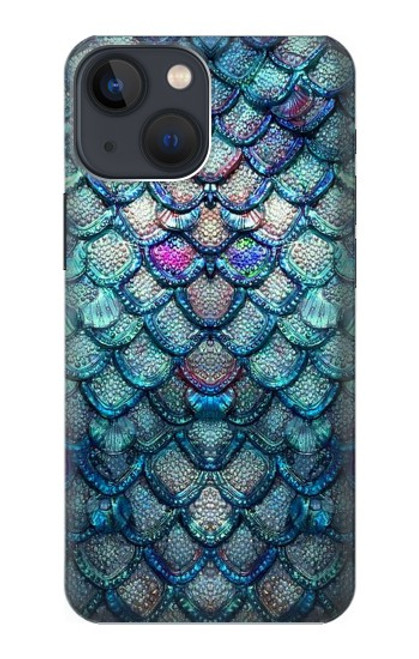 W3809 Mermaid Fish Scale Hülle Schutzhülle Taschen und Leder Flip für iPhone 13