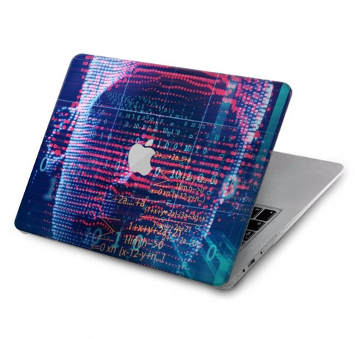 W3800 Digital Human Face Hülle Schutzhülle Taschen für MacBook Air 13″ - A1369, A1466