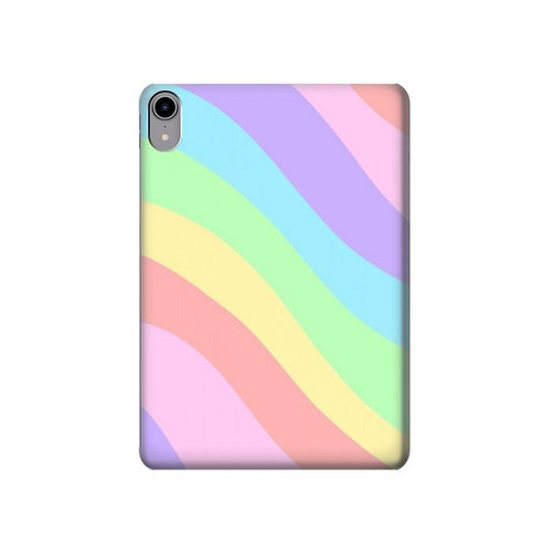 W3810 Pastel Unicorn Summer Wave Tablet Hülle Schutzhülle Taschen für iPad mini 6, iPad mini (2021)