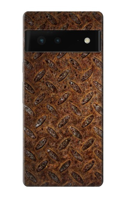 W0542 Rust Texture Hülle Schutzhülle Taschen und Leder Flip für Google Pixel 6
