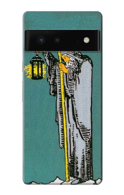 W3741 Tarot Card The Hermit Hülle Schutzhülle Taschen und Leder Flip für Google Pixel 6