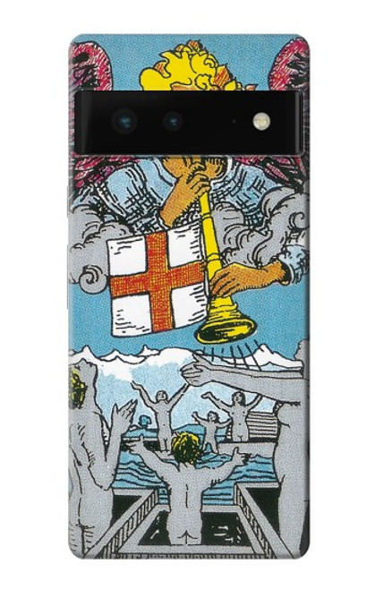 W3743 Tarot Card The Judgement Hülle Schutzhülle Taschen und Leder Flip für Google Pixel 6