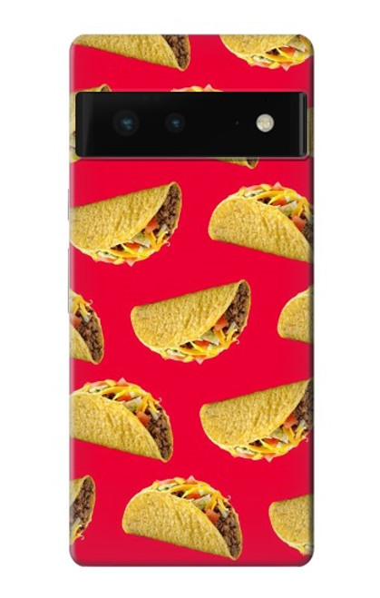 W3755 Mexican Taco Tacos Hülle Schutzhülle Taschen und Leder Flip für Google Pixel 6