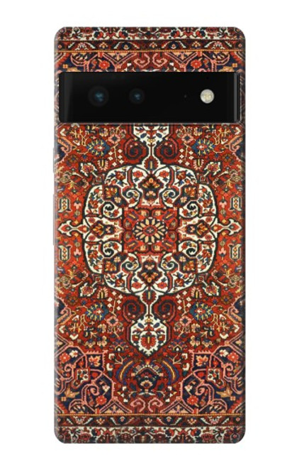 W3813 Persian Carpet Rug Pattern Hülle Schutzhülle Taschen und Leder Flip für Google Pixel 6