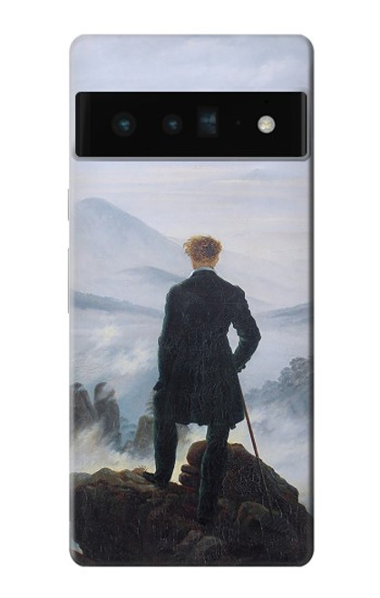 W3789 Wanderer above the Sea of Fog Hülle Schutzhülle Taschen und Leder Flip für Google Pixel 6 Pro