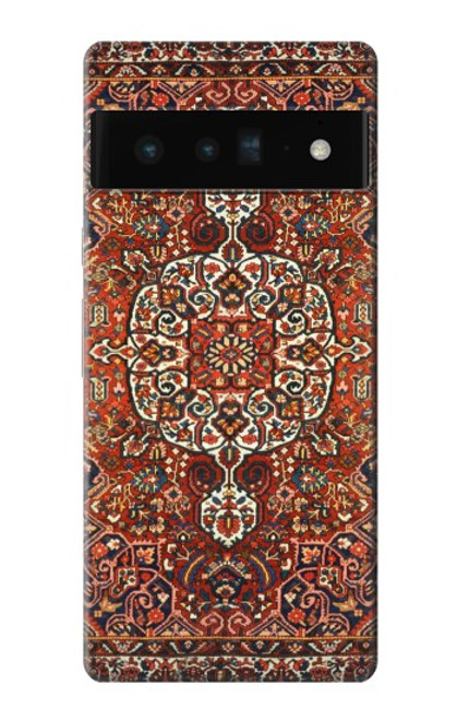 W3813 Persian Carpet Rug Pattern Hülle Schutzhülle Taschen und Leder Flip für Google Pixel 6 Pro