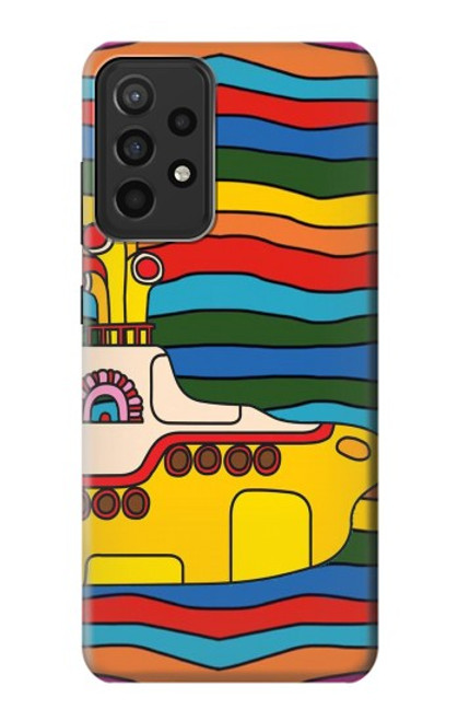 W3599 Hippie Submarine Hülle Schutzhülle Taschen und Leder Flip für Samsung Galaxy A52s 5G