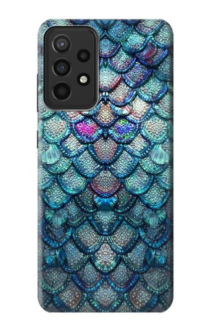 W3809 Mermaid Fish Scale Hülle Schutzhülle Taschen und Leder Flip für Samsung Galaxy A52s 5G