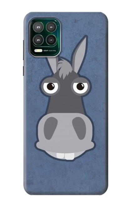 W3271 Donkey Cartoon Hülle Schutzhülle Taschen und Leder Flip für Motorola Moto G Stylus 5G