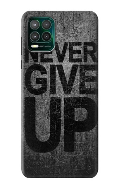 W3367 Never Give Up Hülle Schutzhülle Taschen und Leder Flip für Motorola Moto G Stylus 5G