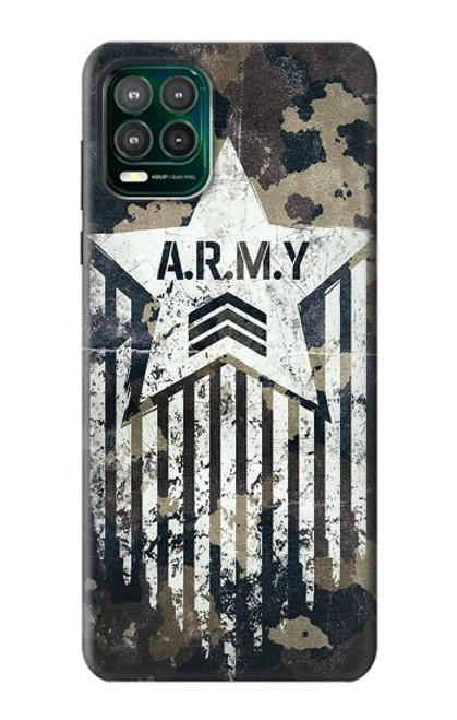 W3666 Army Camo Camouflage Hülle Schutzhülle Taschen und Leder Flip für Motorola Moto G Stylus 5G