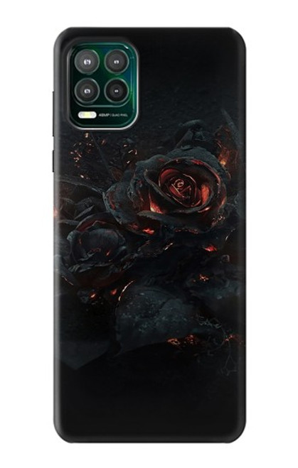 W3672 Burned Rose Hülle Schutzhülle Taschen und Leder Flip für Motorola Moto G Stylus 5G