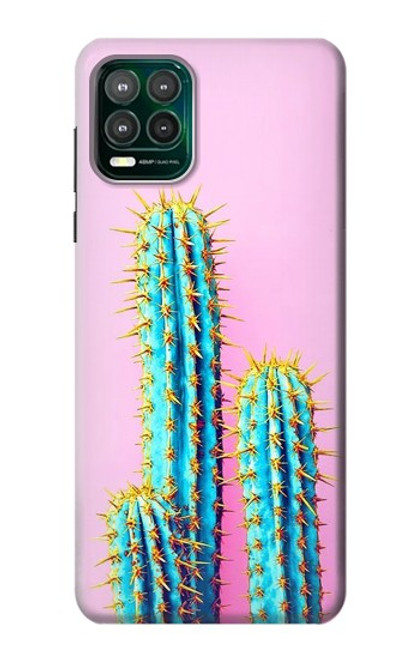 W3673 Cactus Hülle Schutzhülle Taschen und Leder Flip für Motorola Moto G Stylus 5G